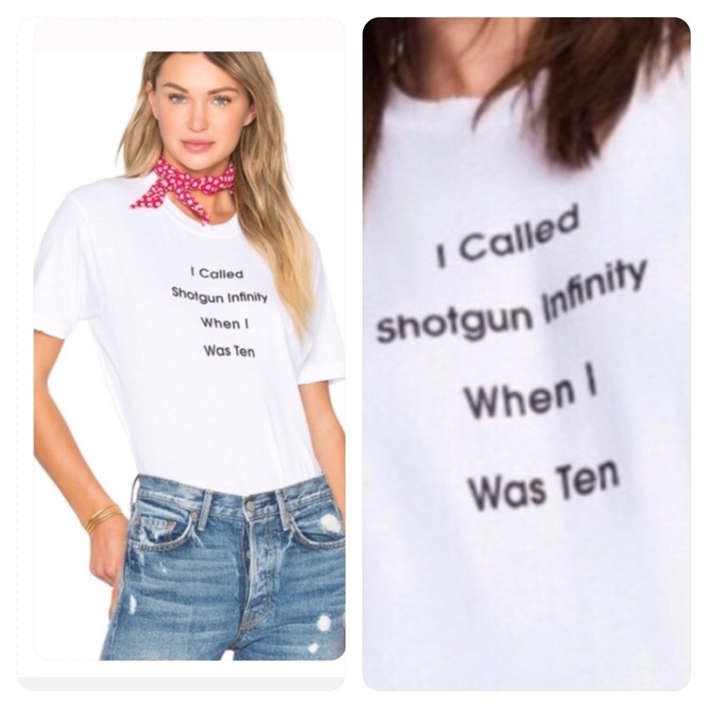 NWT! Wildfox Shotgun Infinity Legend Tee Bodysuit